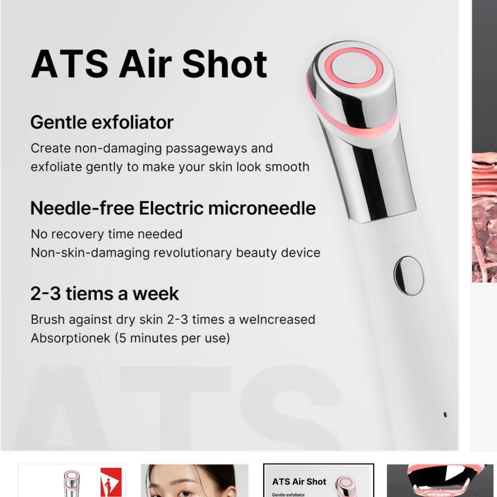 Medicube ATS Air Shot - Needle-free pore-tightening dermapen